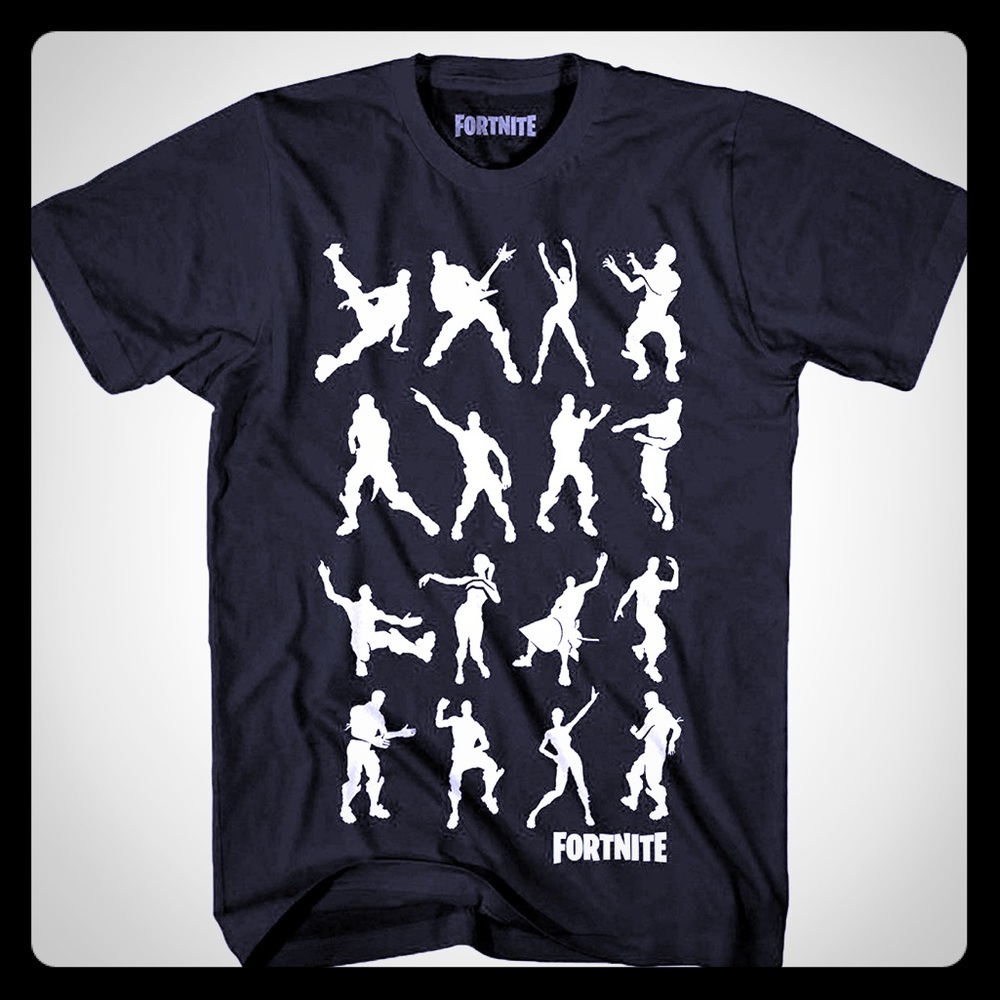 Fortnite dance dance black graphic t-shirt 2/15$